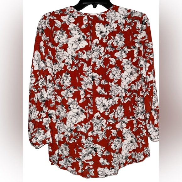 🪷NWOT! Floral Pleat Front Boho Blouse - Picture 2 of 8